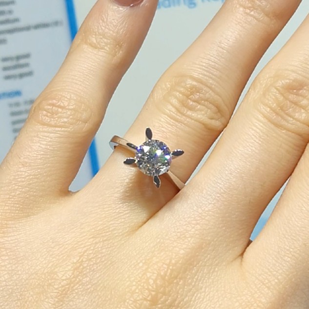 Pırlanta 1,50 Ct HRD Sertifikalı Tektaş Yüzük YZ10700