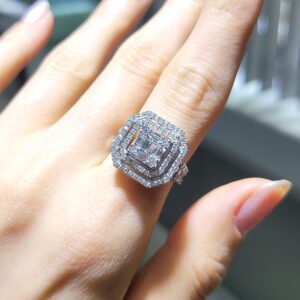 Pırlanta 1,53 Ct Baget Yüzük KR00910