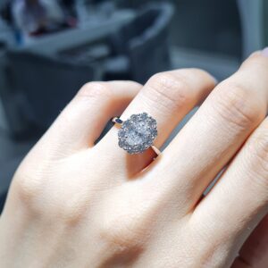 Pırlanta 1,62 Ct HRD Sertifikalı Oval Tektaş Yüzük YZ11159