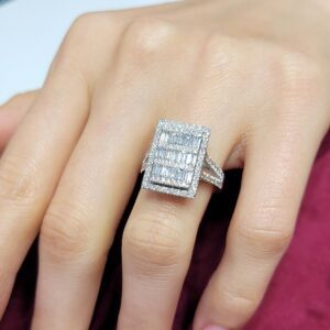 Pırlanta 1,67 Ct Baget Yüzük KR00911