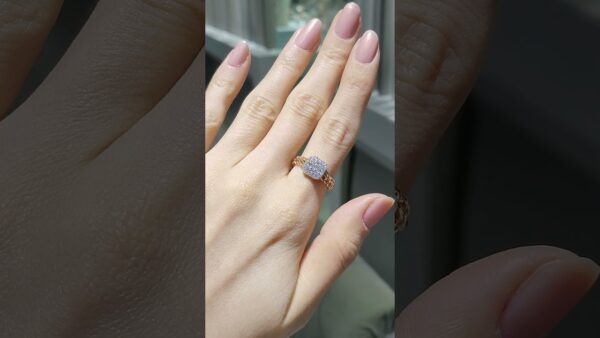 Pırlanta 0,42 Ct Baget Yüzük ürün videosu