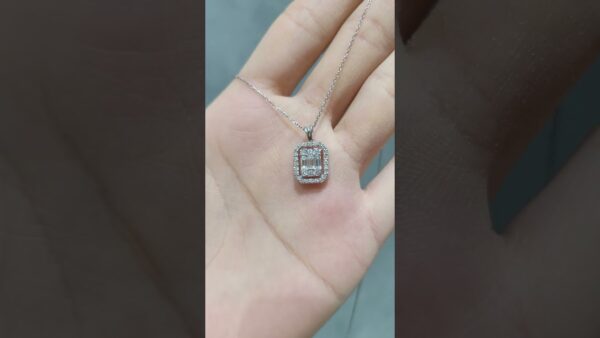 0.68 Ct Baguette Diamond Necklace product video