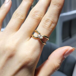 Pırlanta 0,30 Ct Markiz Kesim Yüzük ZL03217