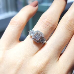 Pırlanta 0,55 Ct Baget Yüzük KR00926