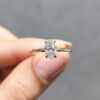 Pırlanta 0,70 Ct GIA Sertifikalı D Renk Oval Tektaş Yüzük YZ10535