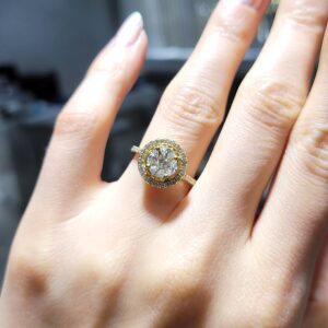 Pırlanta 0,79 Ct Markiz Kesim Yüzük ZL03211