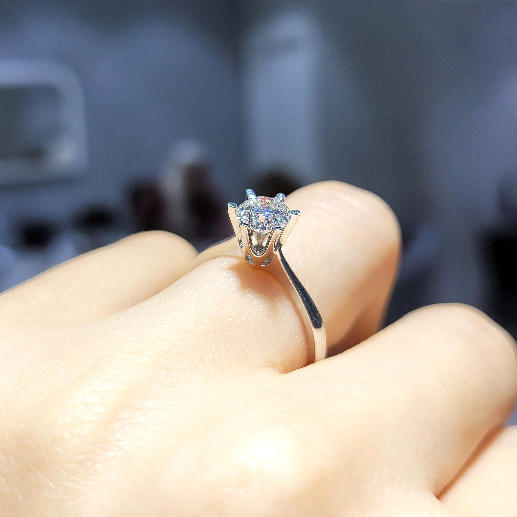 Pırlanta 0,80 Ct HRD Sertifikalı Tektaş Yüzük YZ10574-2