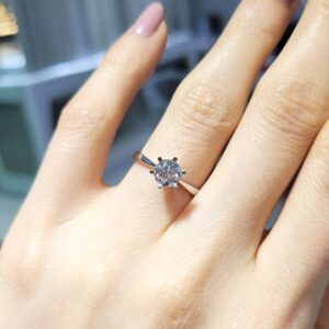 Pırlanta 0,80 Ct HRD Sertifikalı Tektaş Yüzük YZ10574