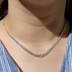 Pırlanta 12,37 Ct HRD Sertifikalı Suyolu Gerdanlık GR00466