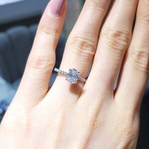 Pırlanta 1,29 Ct GIA Sertifikalı Oval Tektaş Yüzük YZ10740