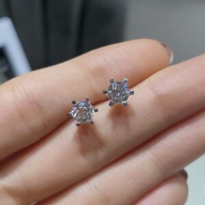 Pırlanta 1,60 Ct GIA Sertifikalı D Renk Tektaş Küpe KP02947