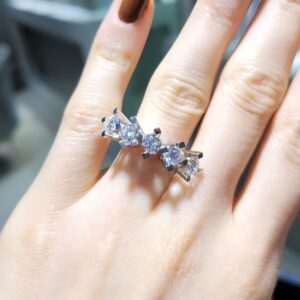 Pırlanta 2,02 Ct GIA Sertifikalı Beştaş Yüzük YZ10743