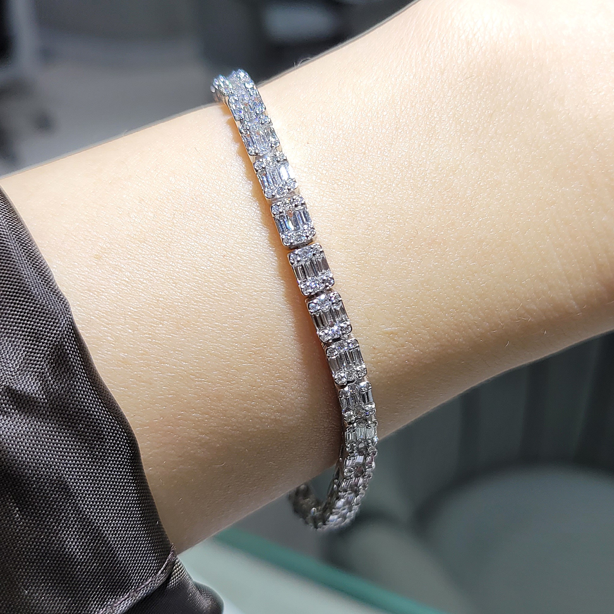 Pırlanta 3,56 Karat Baget Bileklik ZL03239