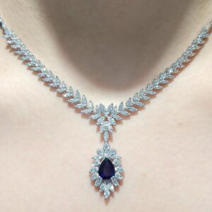 Pırlanta 4,25 Ct Pırlanta & Safir Gerdanlık GR00463