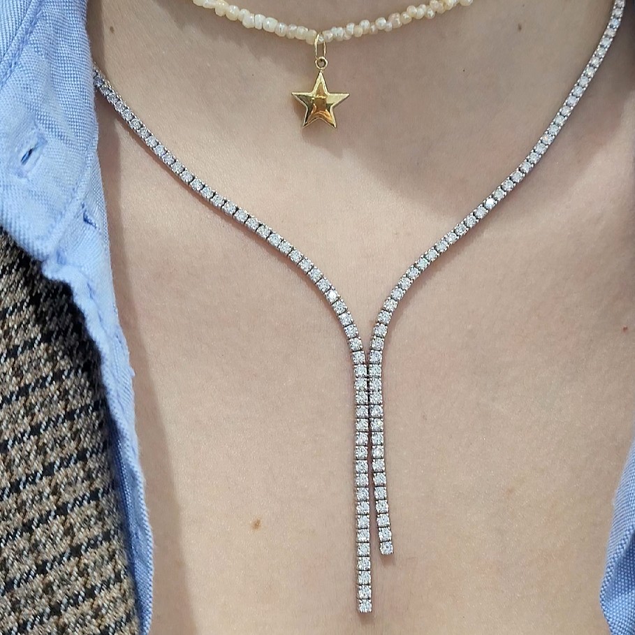 Pırlanta 6,80 Ct Suyolu Gerdanlık ZL03237