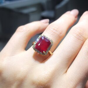 Pırlanta 7,15 Ct Pırlanta & Yakut Yüzük ZL03231