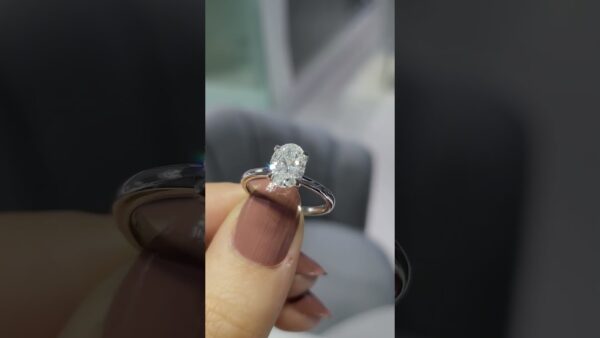 1.51 Ct HRD-Certified Oval Solitaire Diamond Ring product video