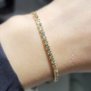 Pırlanta 0,57 Ct Yarım Suyolu Bileklik BL01486