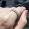 Pırlanta 0,63 Ct Tel Tırnak Yarımtur Yüzük YZ10768-2