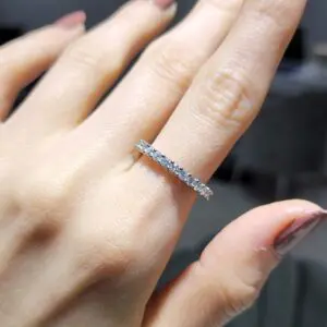 Pırlanta 0,63 Ct Tel Tırnak Yarımtur Yüzük YZ10768