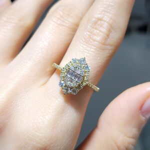 Pırlanta 0,75 Ct Baget Yüzük ZL03222