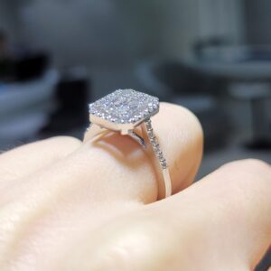 Pırlanta 0,82 Ct Baget Yüzük YZ10724-2
