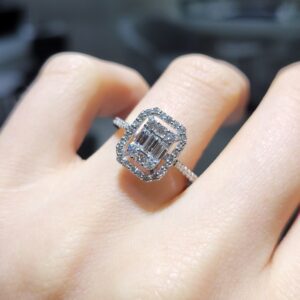 Pırlanta 0,82 Ct Baget Yüzük YZ10724