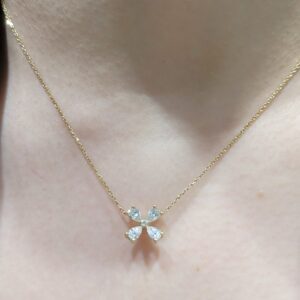 Pırlanta 0,82 Ct Damla Kesim Kolye KL02999