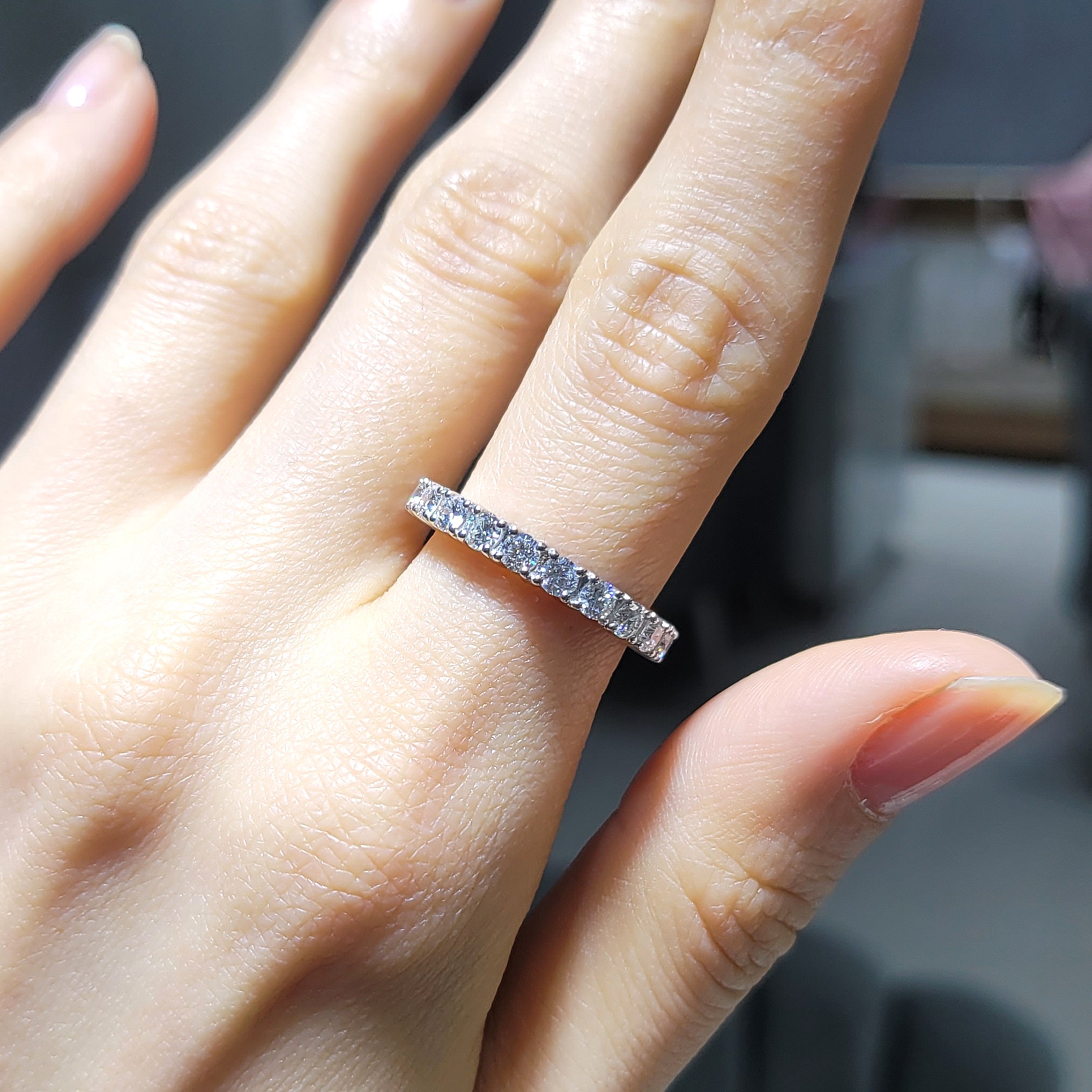 Pırlanta 0,98 Ct Yarımtur Yüzük YZ10494