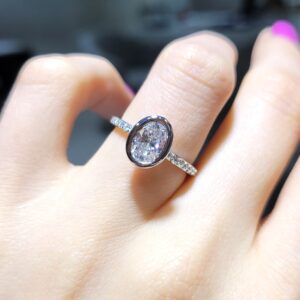 Pırlanta 1,20 Ct GIA Sertifikalı Oval Tektaş Yüzük YZ10777