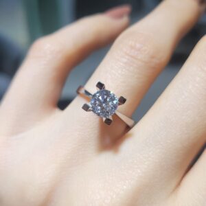 Pırlanta 1,21 Ct HRD Sertifikalı D Renk Tektaş Yüzük YZ10566