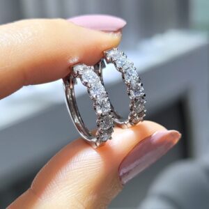 Pırlanta 1,32 Ct Halka Küpe KP03059