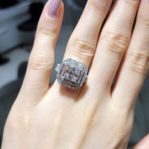 Pırlanta 1,53 Ct Baget Yüzük KR00940