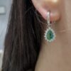 Pırlanta 2,86 Ct Pırlanta & Zümrüt Küpe KP03045-2