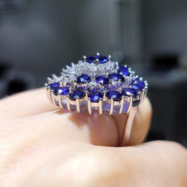 Pırlanta 5,56 Ct Pırlanta & Safir Yüzük KR00941-2