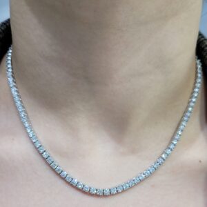 Pırlanta 9,07 Ct Tel Tırnak Suyolu Gerdanlık GR00473