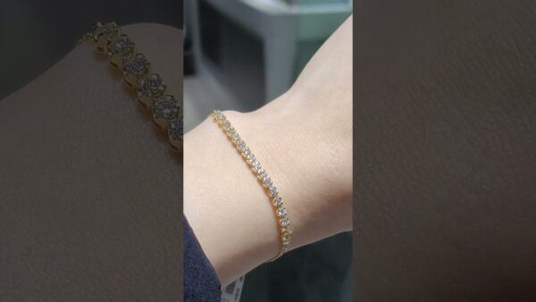 Pırlanta 0,57 Ct Yarım Suyolu Bileklik ürün videosu