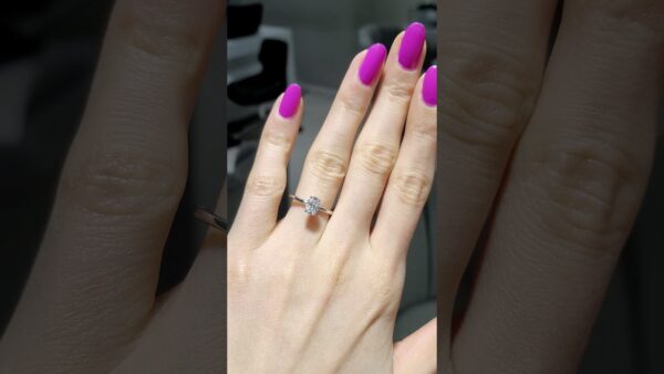 Pırlanta 0,73 Ct D Renk GIA Sertifikalı Oval Tektaş Yüzük ürün videosu