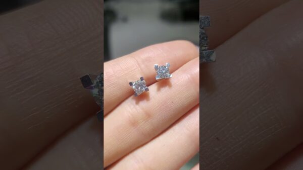 Pırlanta 0,76 Ct GIA Sertifikalı Tektaş Küpe ürün videosu