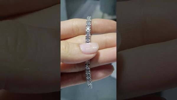 HRD Sertifikalı Pırlanta 3,90 Ct Suyolu Bileklik ürün videosu