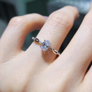 Pırlanta 0,54 Ct GIA Sertifikalı Oval Tektaş Yüzük YZ10833