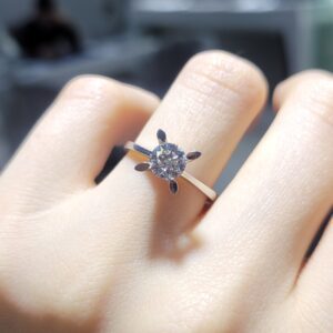 Pırlanta 0,80 Ct GIA Sertifikalı D Renk Tektaş Yüzük YZ10760