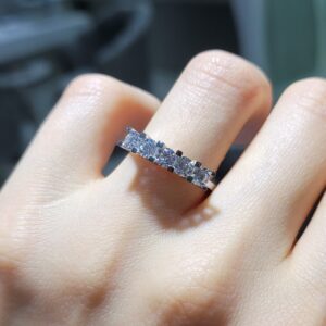 Pırlanta 0,86 Ct Yarımtur Yüzük YZ10866