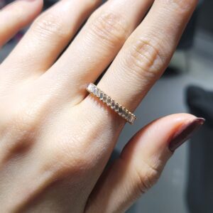 Pırlanta 0,90 Ct Rose Baget Tamtur Yüzük KR00959