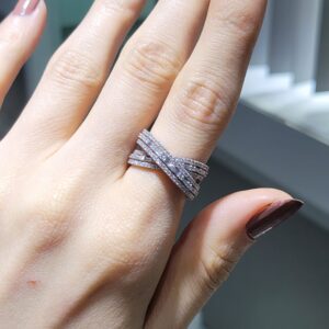 Pırlanta 0,92 Ct Fantezi Baget Yüzük KR00963