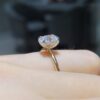 Pırlanta 1,00 Ct GIA Sertifikalı Oval Tektaş Yüzük YZ10436-2