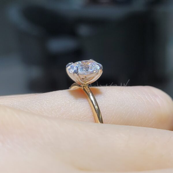 Pırlanta 1,00 Ct GIA Sertifikalı Oval Tektaş Yüzük YZ10436-2