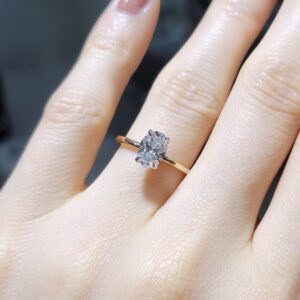 Pırlanta 1,00 Ct GIA Sertifikalı Oval Tektaş Yüzük YZ10436