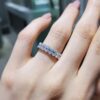 Pırlanta 1,48 Ct Oval Kesim Yarımtur Yüzük YZ10854