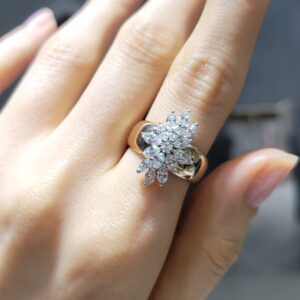 Pırlanta 1,49 Ct Markiz Yüzük KR00972